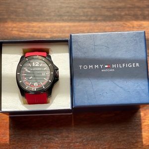 Men’s Red Tommy Hilfiger Watch
